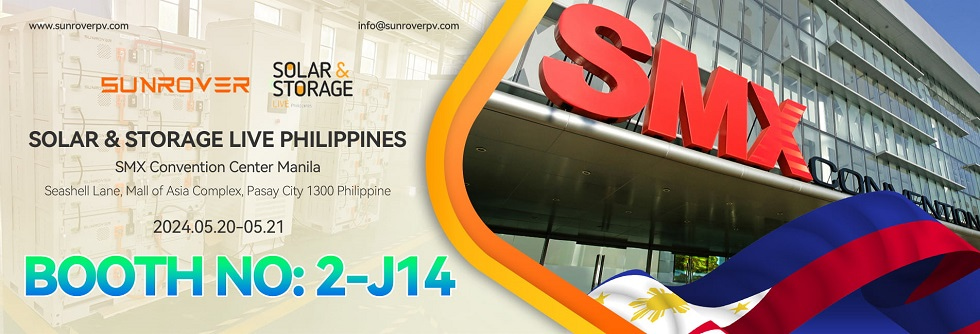 SUNROVER is ready to attend the Solar & Storage Live Philippines 2024 Photovoltaic Energy Exhibition