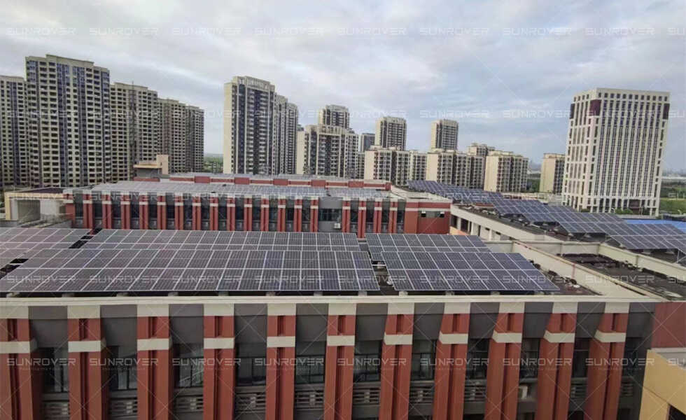The 1.8MW distributed photovoltaic power generation project of Heng'an School was successfully completed