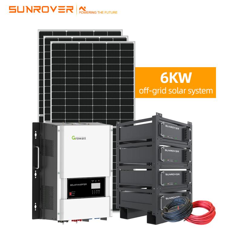 6KW Off-grid Solar Power System for Home Use with Battery
