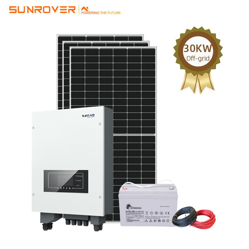 30KW Off-grid Solar Power System for Home Use with Battery