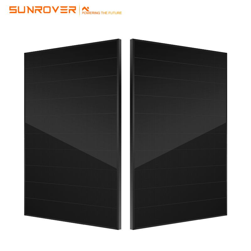 all blackpaneles solares costo375w 380w 410w 415w  black panels with stock