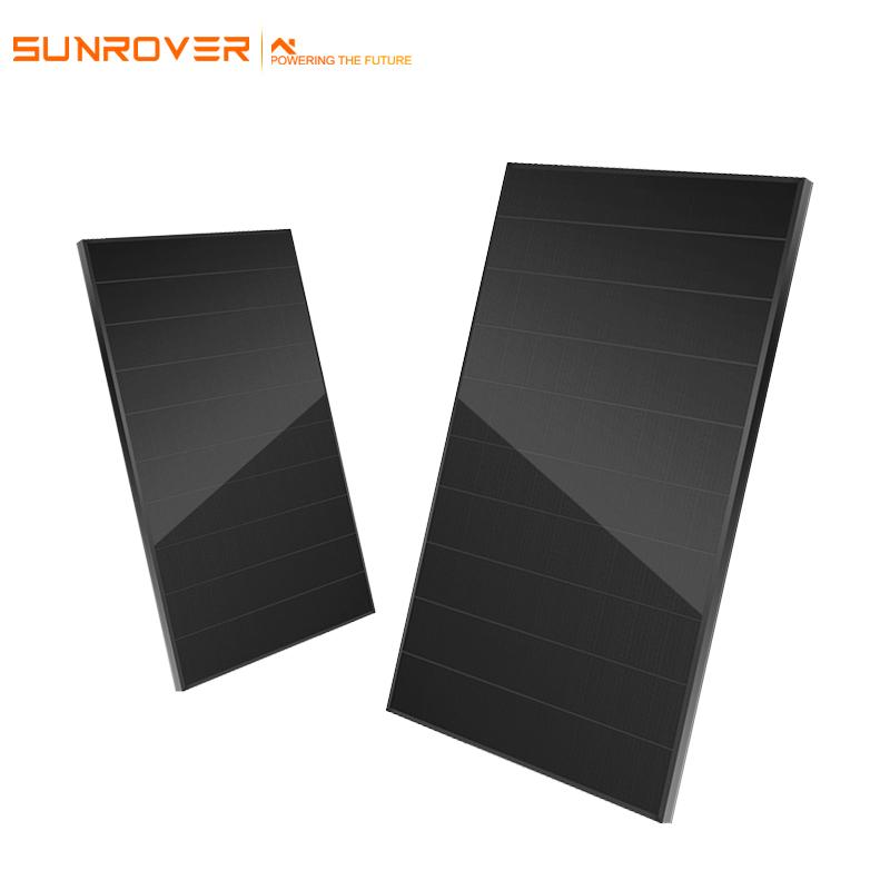 all black shingled solar panels