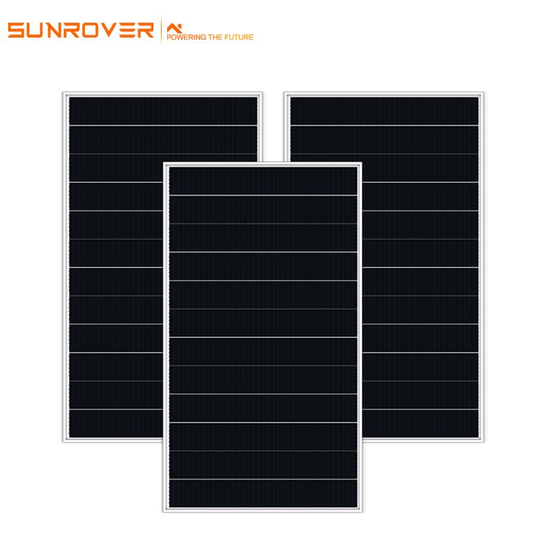 full black mono shingled solar module
