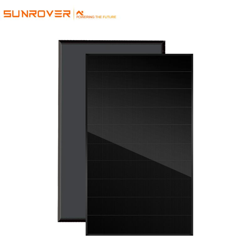 full black 415w shingled solar panel