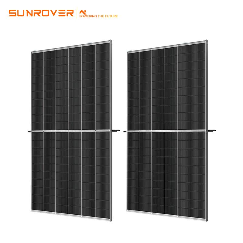 solar 640w mono half cut all black module