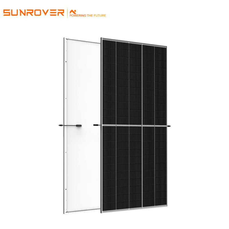 full black 390w shingled solar panel