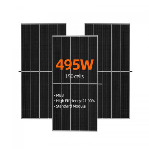 495w half cut solar cells