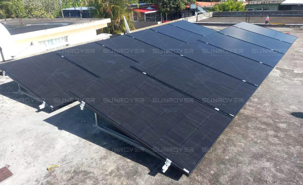 2KW rooftop photovoltaic power station project in Mauritius