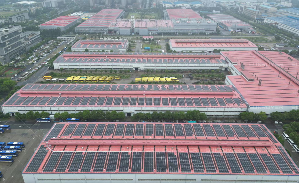 SUNROVER's 9.6MW rooftop distributed photovoltaic project was successfully connected to the grid and generated electricity!