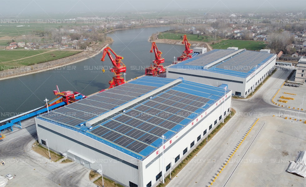 SUNROVER's 1.5444MW distributed photovoltaic power generation project located in the port was successfully connected to the grid for power generation!