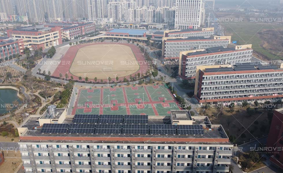 The 1.8MW roof and photovoltaic carport project in Hefei, Anhui Province, China was completed